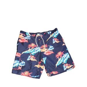 Chaps Swim Trunks Men Sz XL Floral Multicolor Summer‎ Drawstring All Over Print